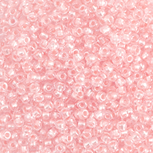 Preciosa rocailles 2,3mm 10/0 pearl pastel sweet pink, 5 gram